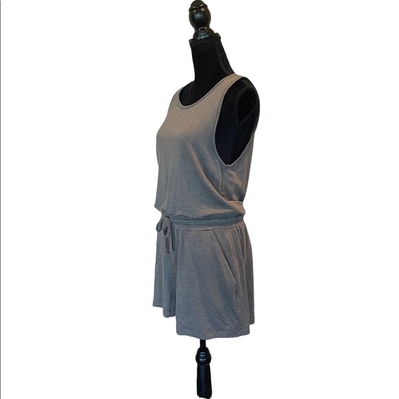 NWT Splendid sleeveless khaki green elastic drawstring waist romper size large - Picture 4 of 11